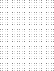 Motif géométrique répétitif de petits points régulièrement espacés sur fond blanc